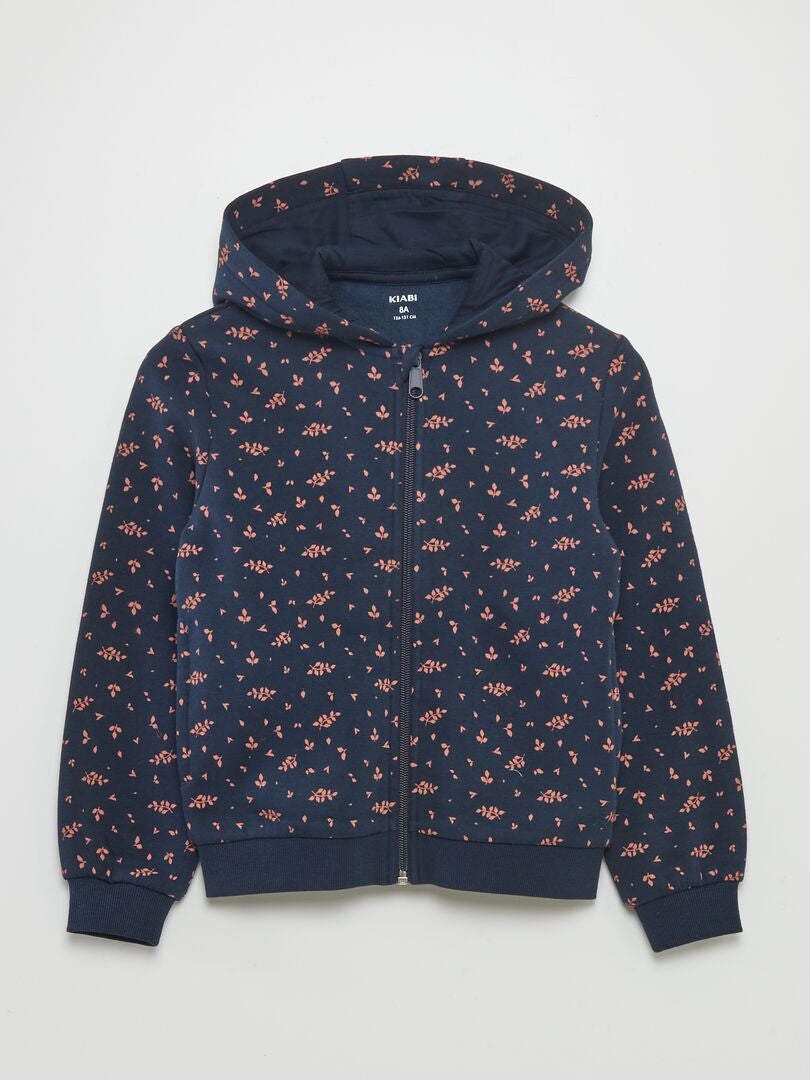 Sudadera de chándal estampada con capucha AZUL - Kiabi