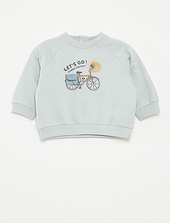 Sudadera de chándal estampada con cierre de automáticos