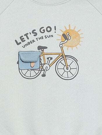 Sudadera de chándal estampada con cierre de automáticos