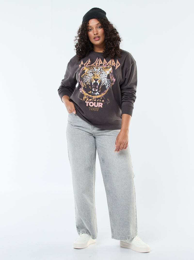 Sudadera de chándal estampada 'Def Leppard' Negro - Kiabi