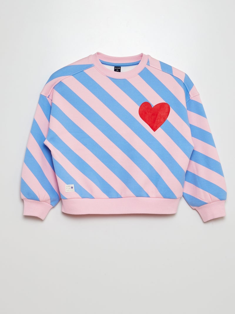 Sudadera de chándal estampada 'Navidad' ROSA - Kiabi