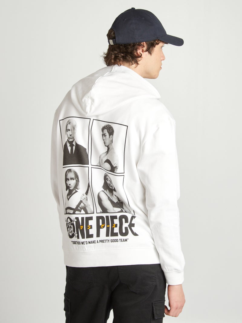 Sudadera de chándal estampada 'One Piece' blanco - Kiabi