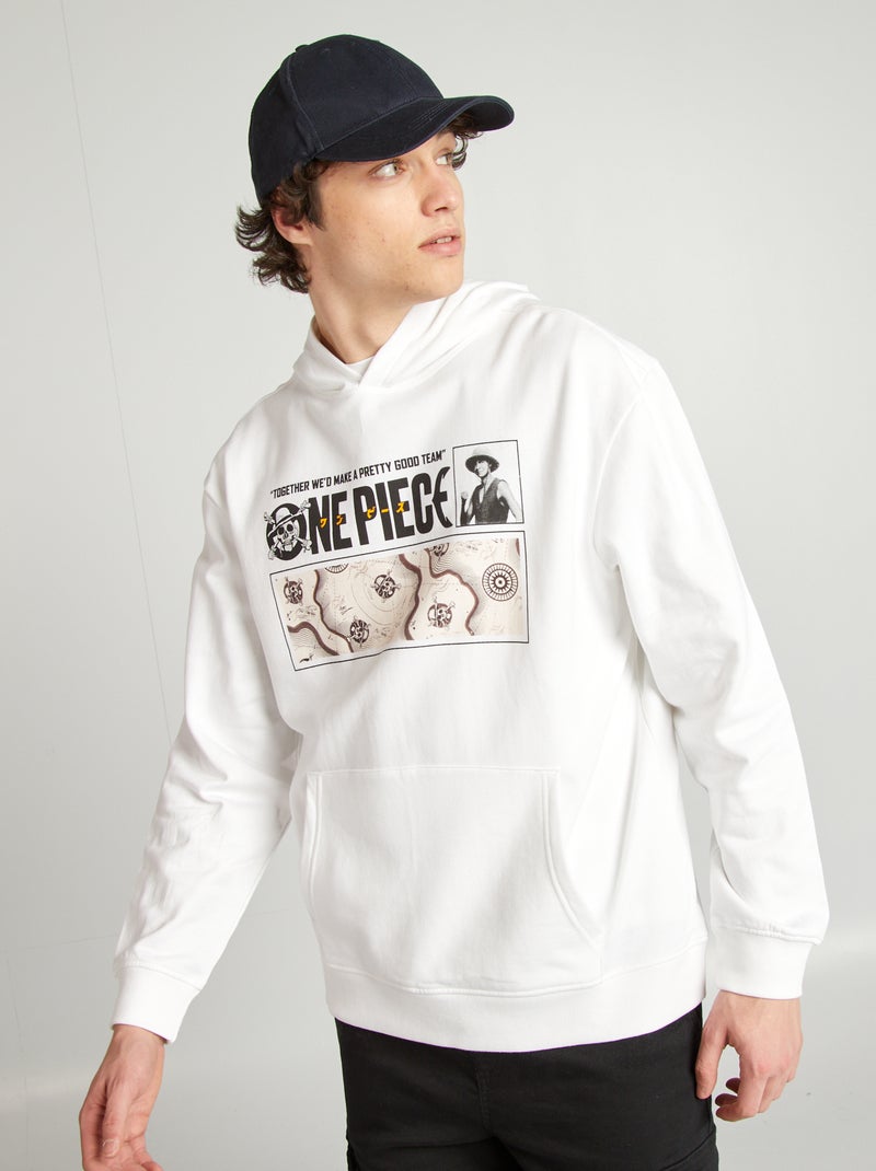 Sudadera de chándal estampada 'One Piece' blanco - Kiabi