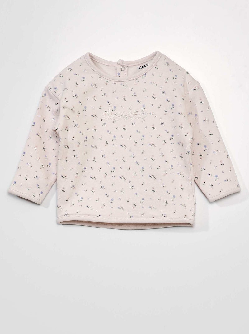 Sudadera de chándal estampada ROSA - Kiabi