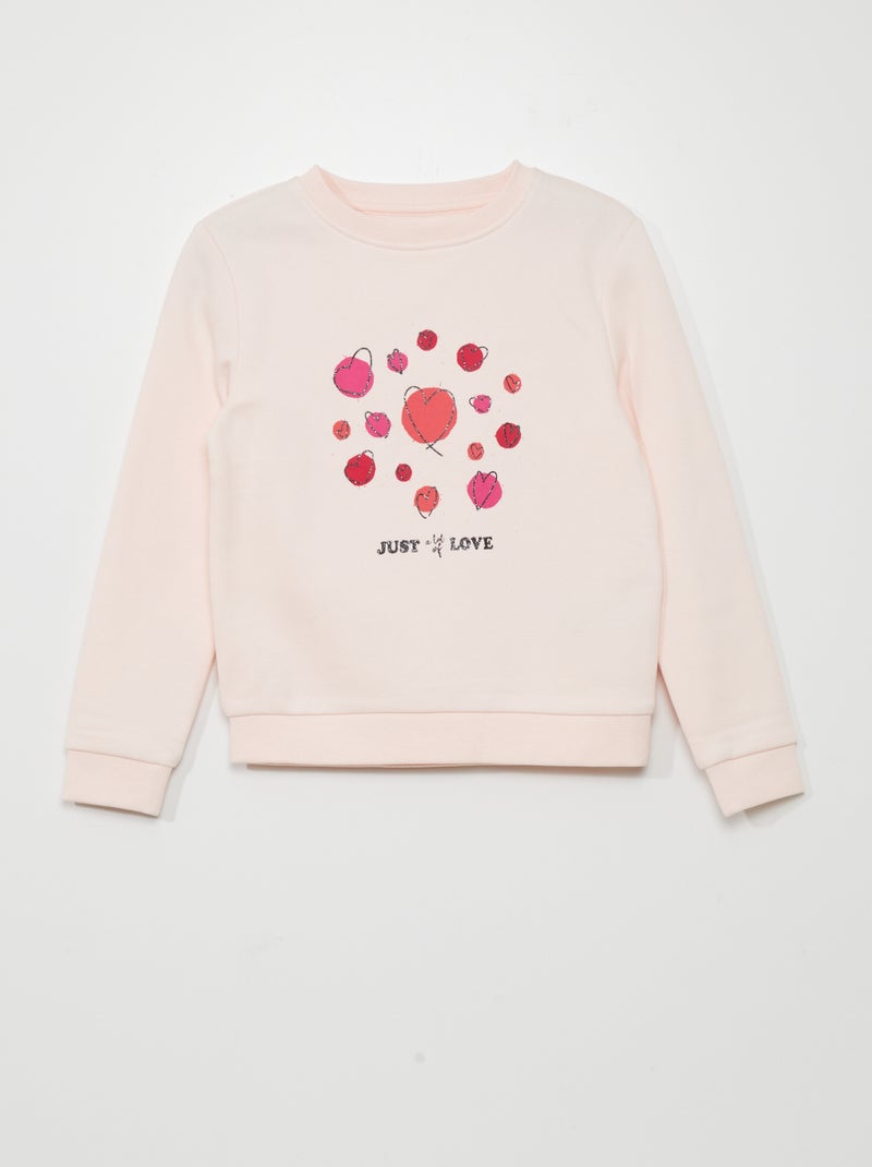 Sudadera de chándal estampada ROSA - Kiabi