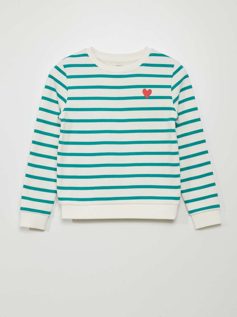 Sudadera de chándal estampada VERDE - Kiabi