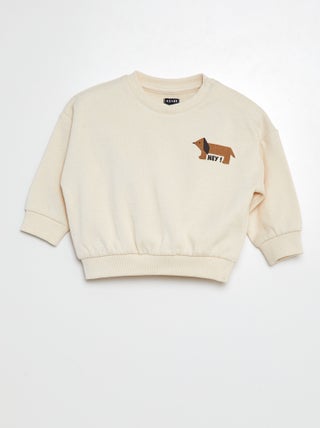 Sudadera de chándal estampado recto/verso