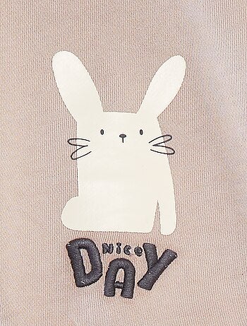 Sudadera de chándal estampado recto/verso