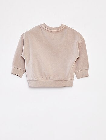 Sudadera de chándal estampado recto/verso