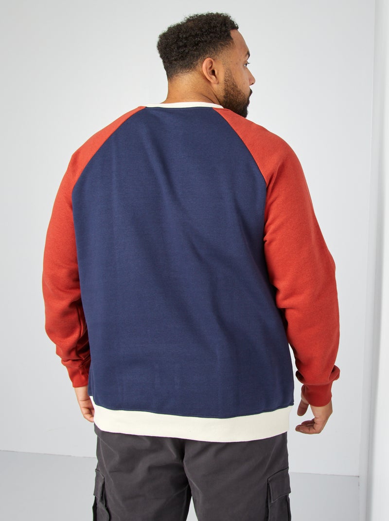 Sudadera de chándal estilo universitario AZUL - Kiabi