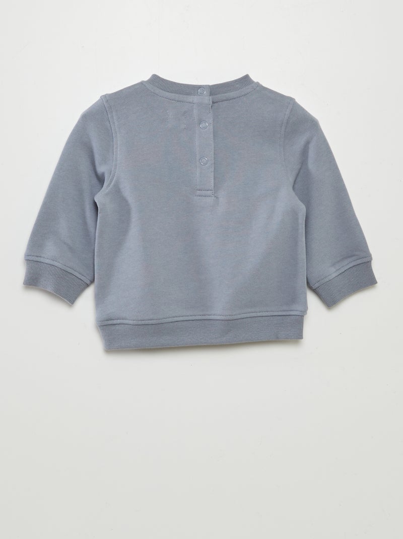 Sudadera de chándal fina con estampado AZUL - Kiabi