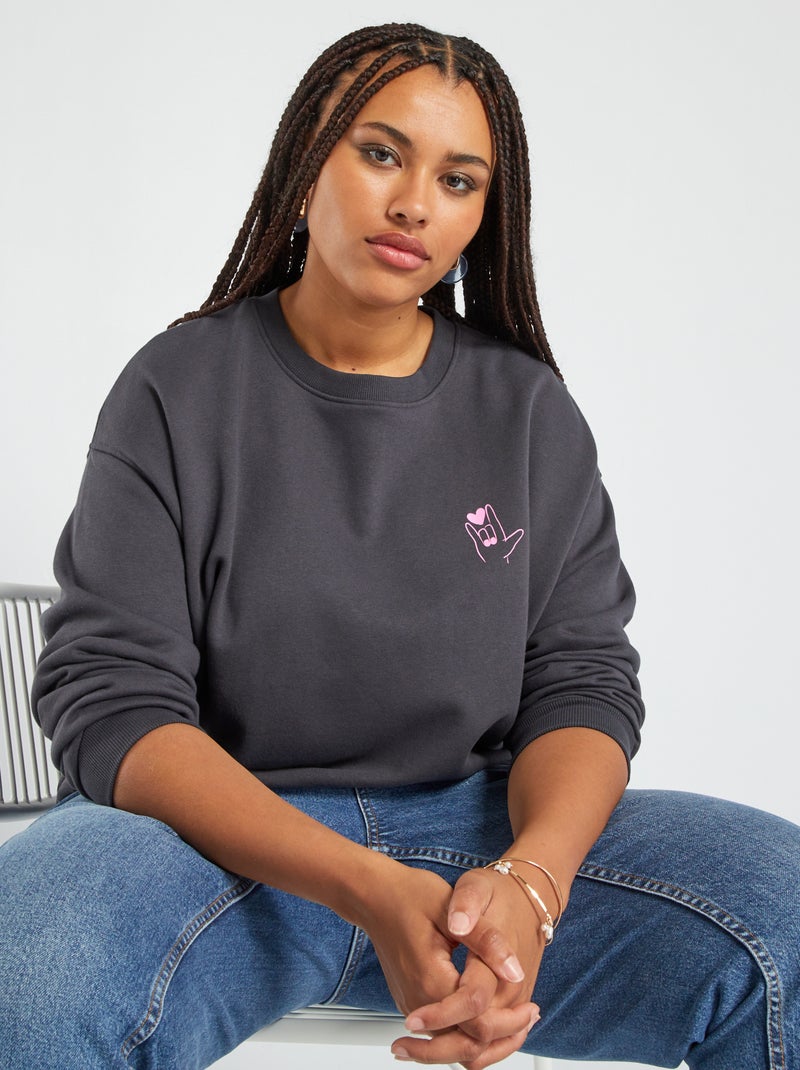 Sudadera de chándal GRIS - Kiabi