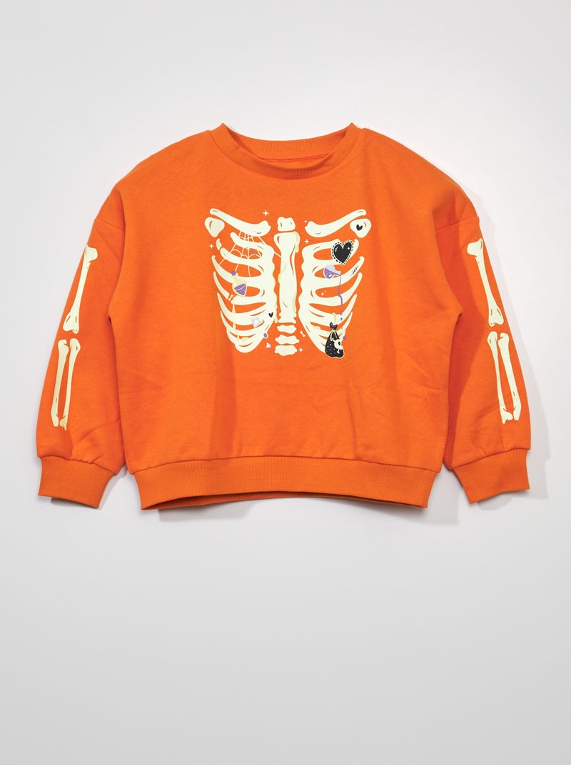 Sudadera de chándal 'Halloween' Naranja - Kiabi