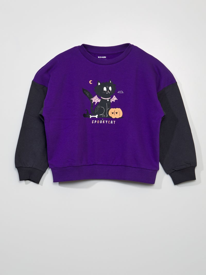 Sudadera de chándal 'Halloween' PURPURA - Kiabi