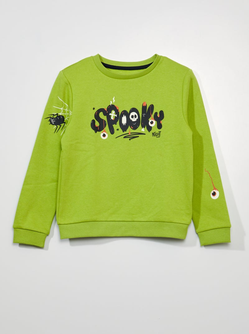 Sudadera de chándal 'Halloween' VERDE - Kiabi