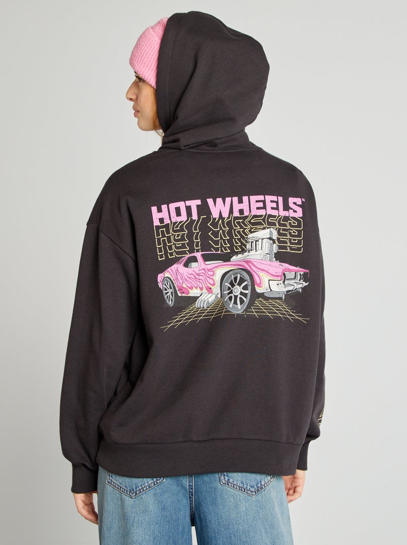 Sudadera de chándal 'Hot Wheels' con capucha NEGRO - Kiabi