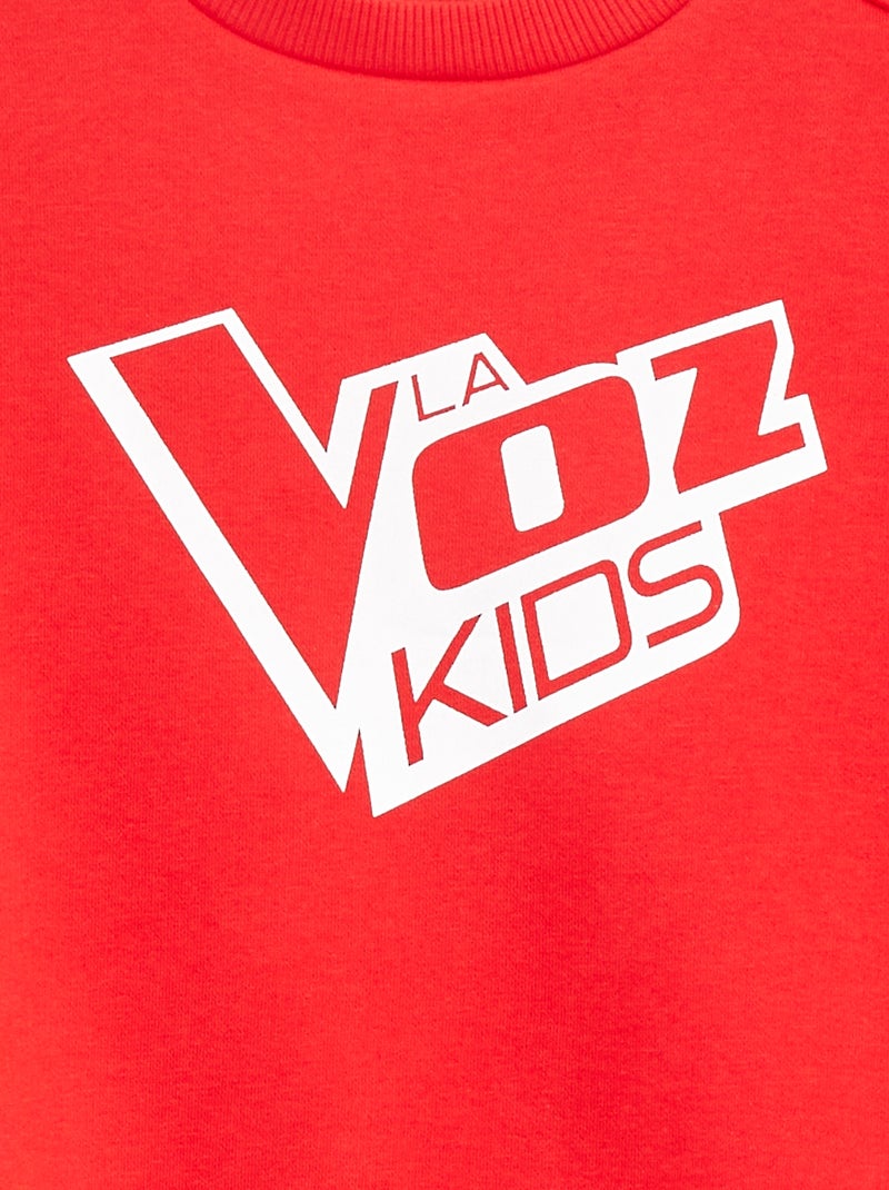 Sudadera de chándal 'La Voz Kids' ROJO - Kiabi