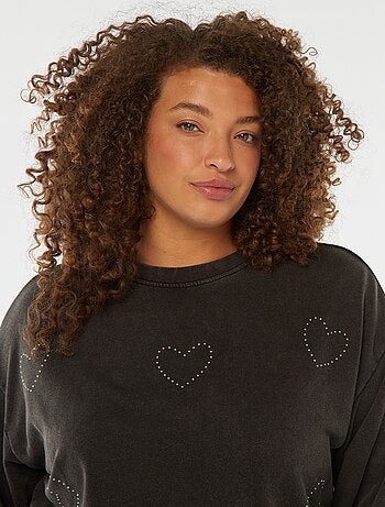 Sudadera de chándal ligera con estrellas de strass