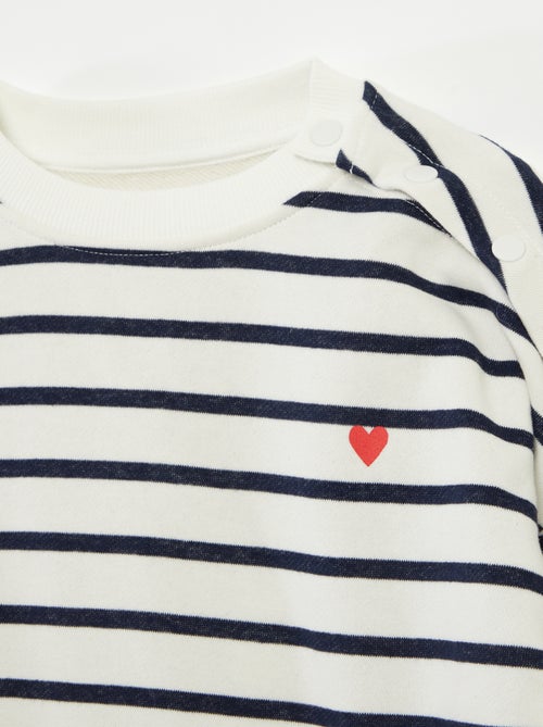 Sudadera de chándal ligera de rayas - So Easy - Kiabi