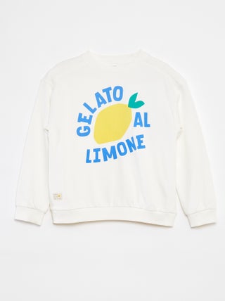 Sudadera de chándal ligera estampada
