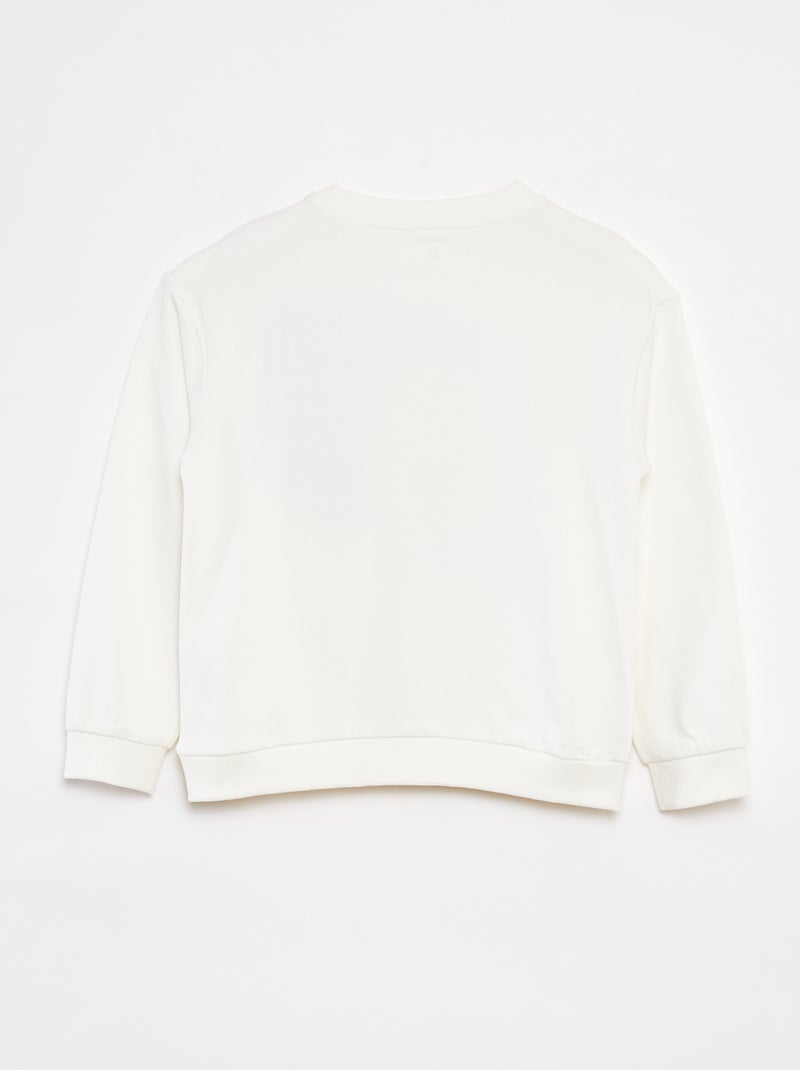 Sudadera de chándal ligera estampada BLANCO - Kiabi