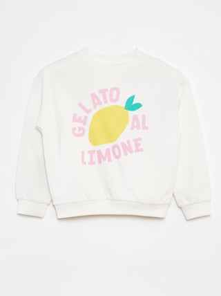 Sudadera de chándal ligera estampada