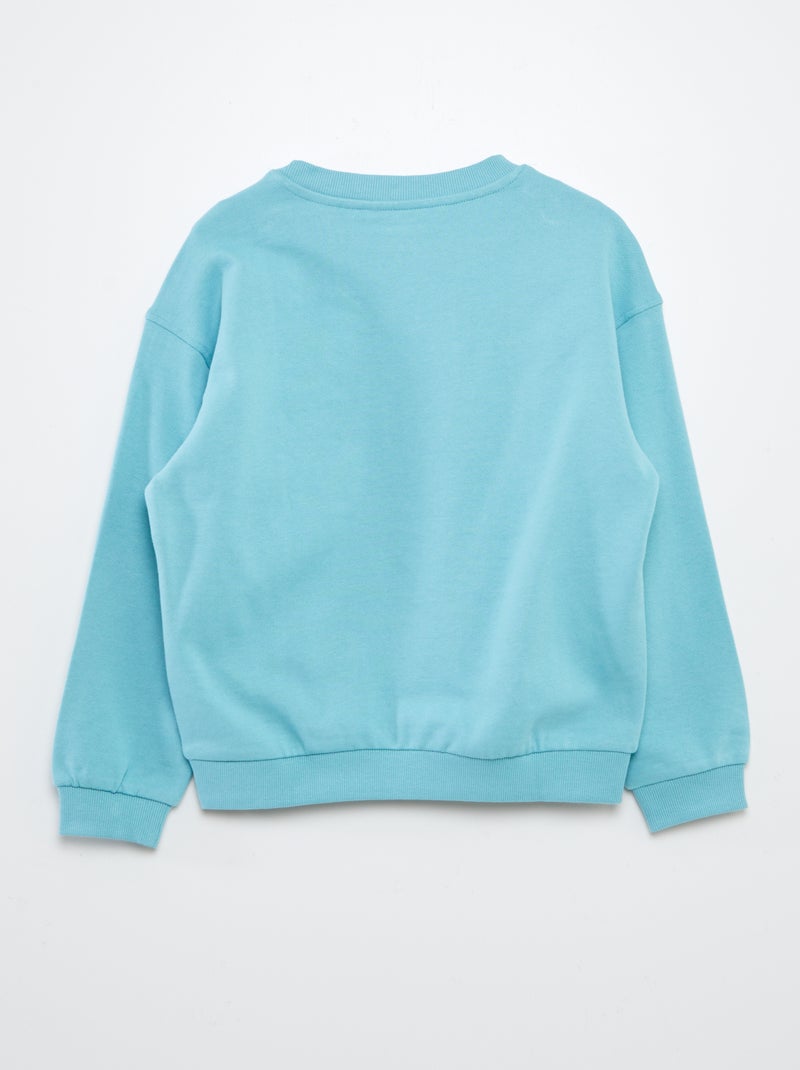 Sudadera de chándal ligera estampada 'Sister' VERDE - Kiabi
