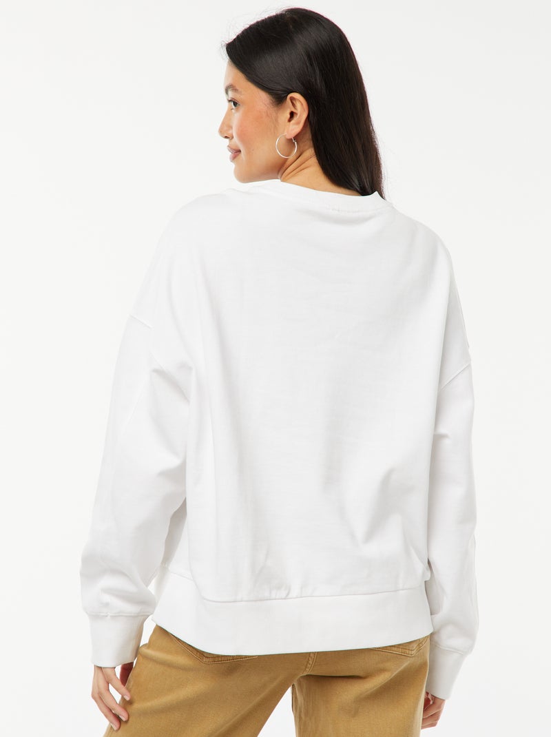 Sudadera de chándal ligera 'The Voice' BLANCO - Kiabi