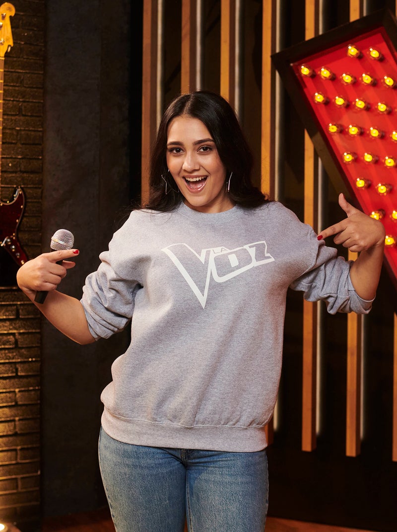 Sudadera de chándal ligera 'The Voice' GRIS - Kiabi