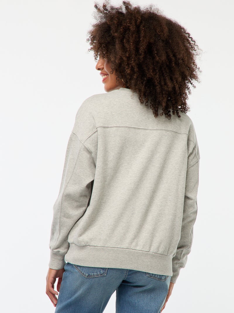 Sudadera de chándal ligera 'The Voice' GRIS - Kiabi