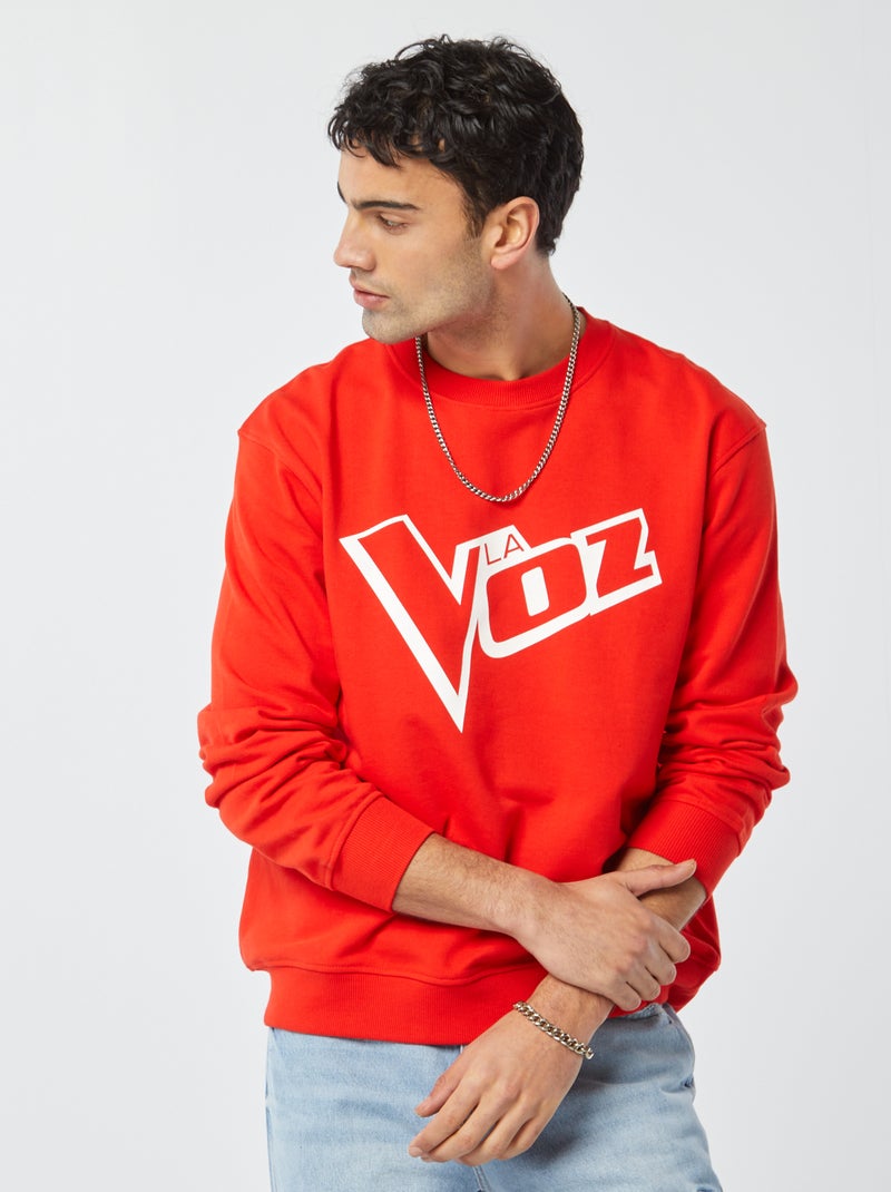 Sudadera de chándal ligera 'The Voice' Rojo - Kiabi