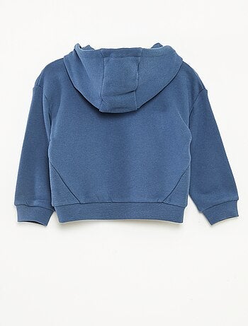 Sudadera de chándal ligero con capucha y adorno delantero