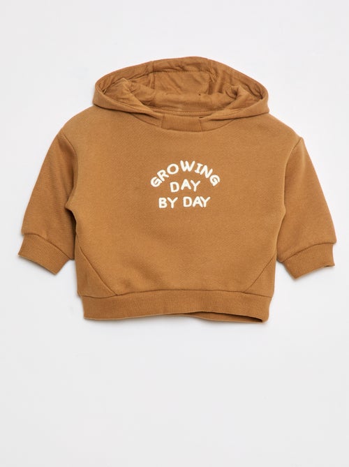 Sudadera de chándal ligero con capucha y adorno delantero - Kiabi