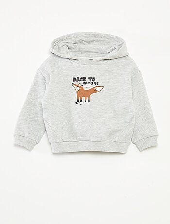 Sudadera de chándal ligero con capucha y adorno delantero