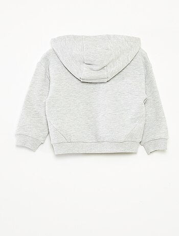 Sudadera de chándal ligero con capucha y adorno delantero