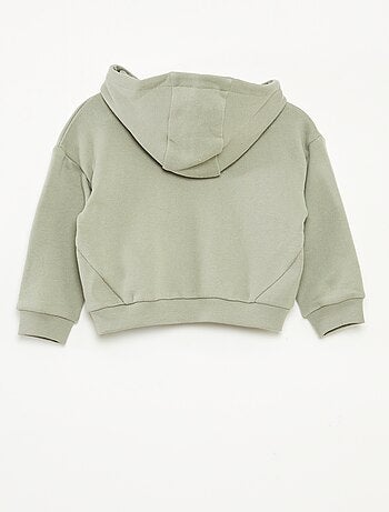 Sudadera de chándal ligero con capucha y adorno delantero