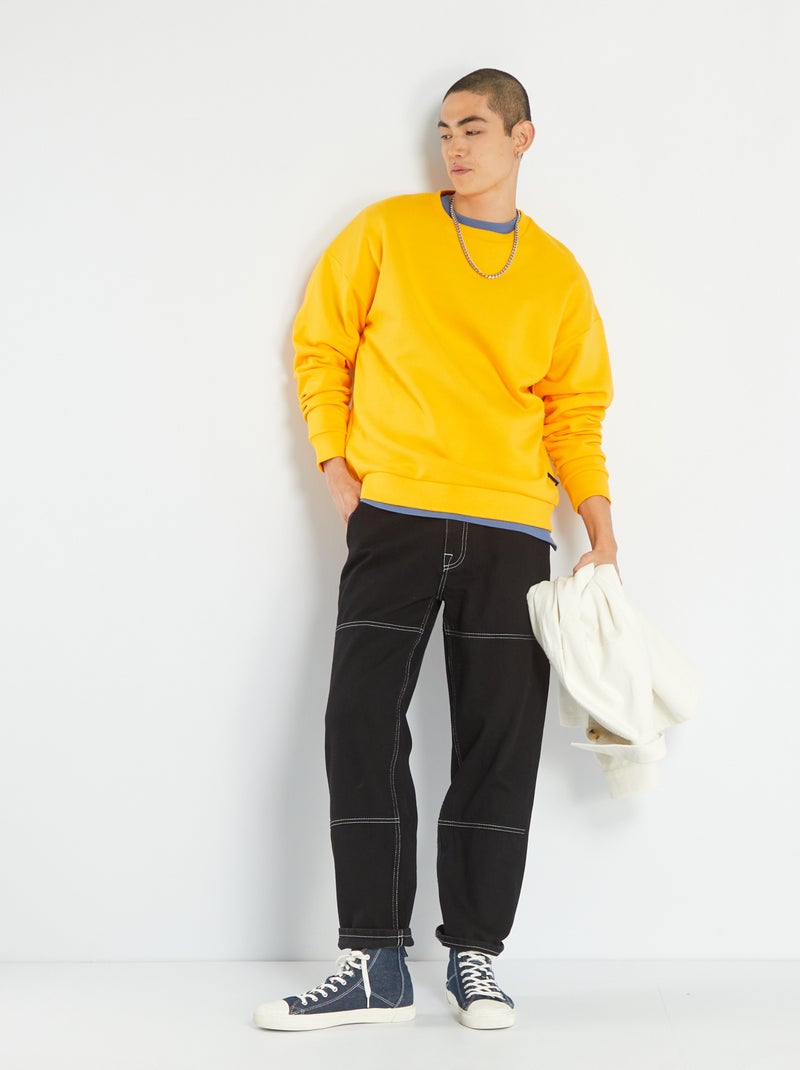 Sudadera de chándal lisa AMARILLO - Kiabi