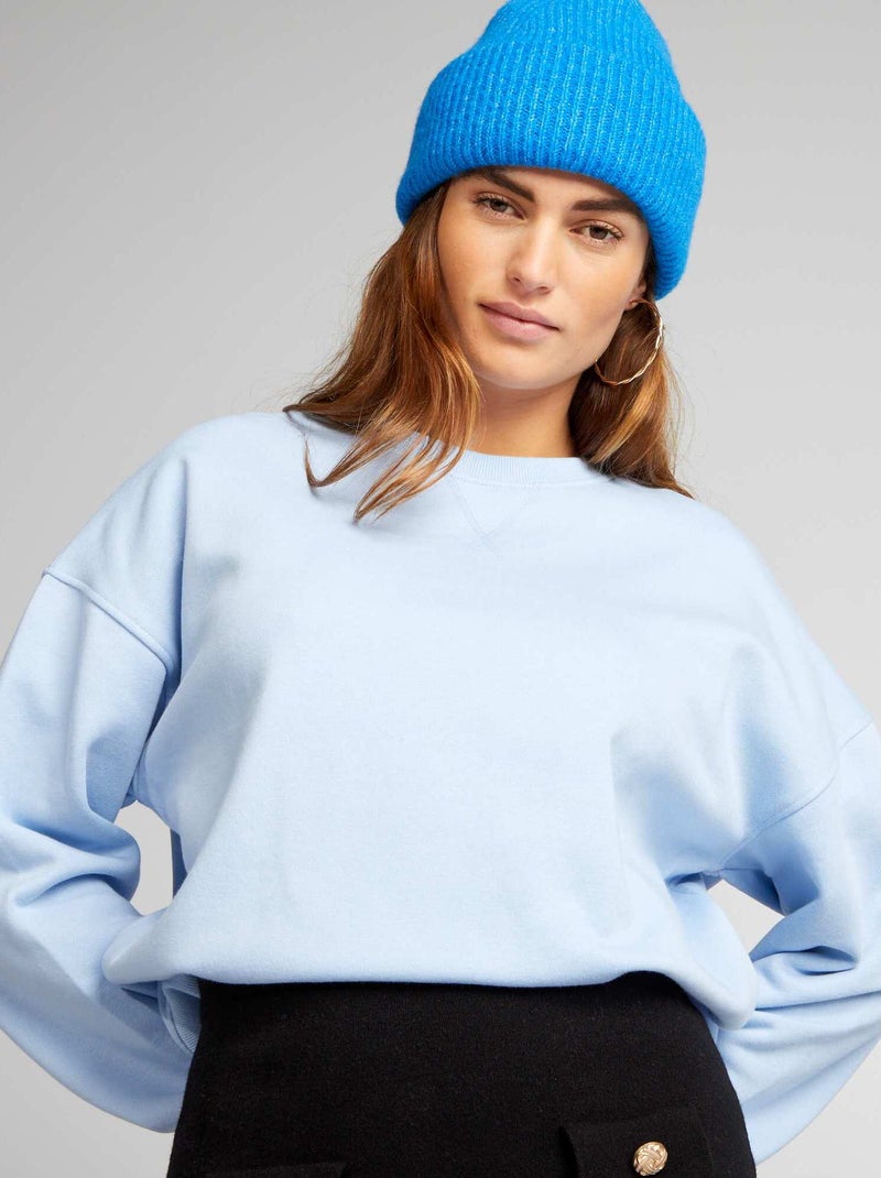 Sudadera de chándal lisa AZUL - Kiabi