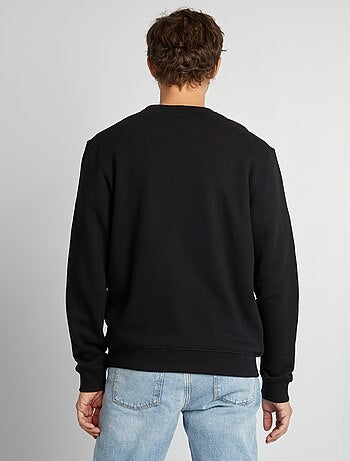 Sudadera de chándal lisa con cuello redondo