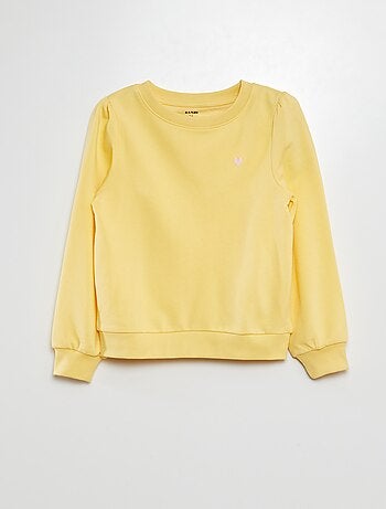 Sudadera de chándal lisa corazón bordado