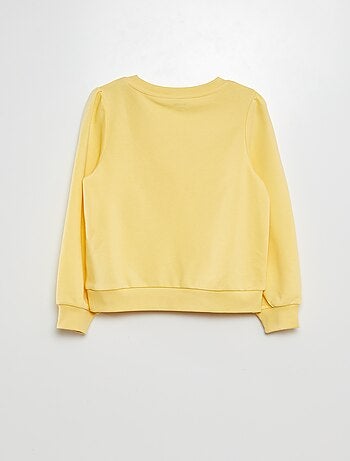 Sudadera de chándal lisa corazón bordado