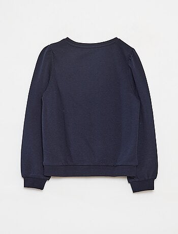 Sudadera de chándal lisa corazón bordado