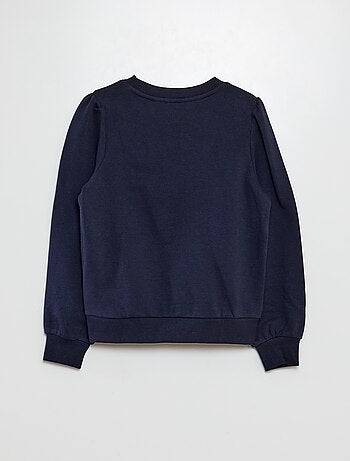 Sudadera de chándal lisa corazón bordado