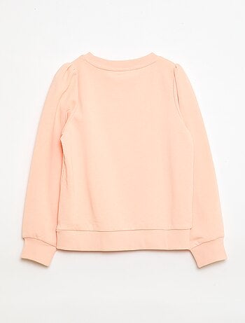 Sudadera de chándal lisa corazón bordado