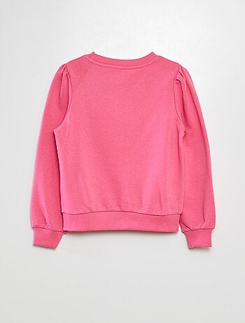 Sudadera de chándal lisa corazón bordado
