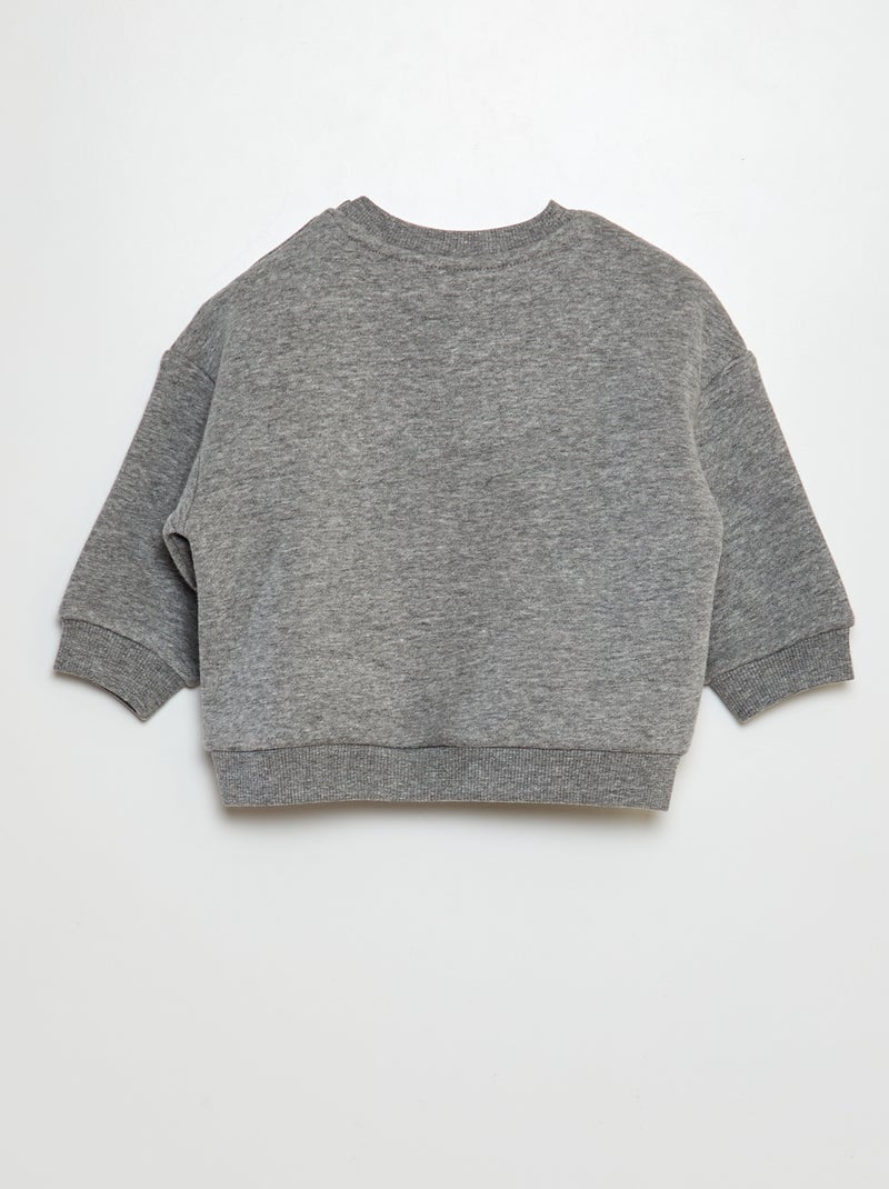 Sudadera de chándal lisa GRIS - Kiabi