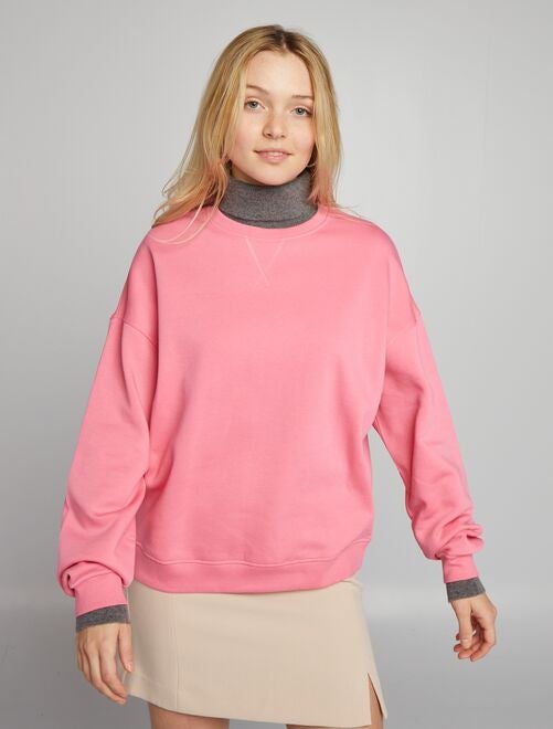 Sudadera de felpa 'Día de la Mujer' - ROSA - Kiabi - 12.00€