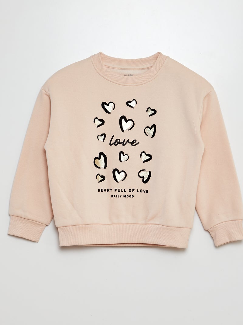 Sudadera de chándal lisa ROSA - Kiabi