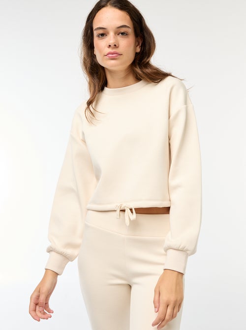 Sudadera de chándal lisa suave y cálida - Kiabi