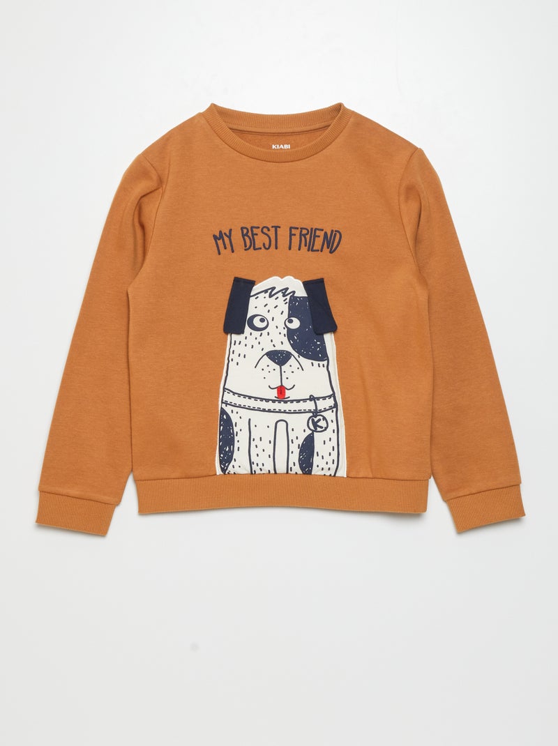 Sudadera de chándal lúdica Castaño - Kiabi